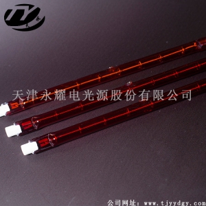 Infrared single tube transparent heating tube