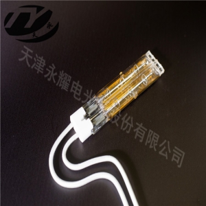Single ended gold-plated double tube infrared heating tube