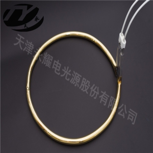 Irregular gold-plated heating tube