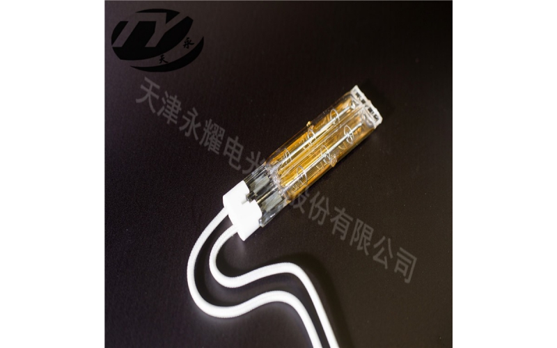 Single ended gold-plated double tube infrared heating tube
