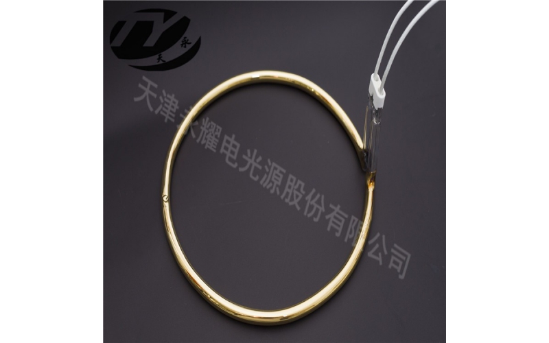 Irregular gold-plated heating tube